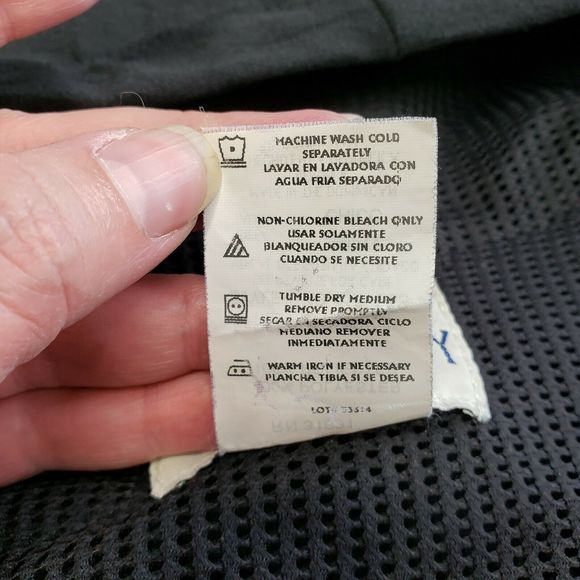 VTG DONNKENNY Lightweight Hooded Jacket Black Sz S - Picture 5 of 7